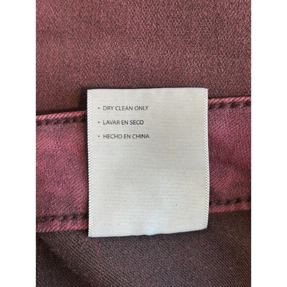 KanCan Mid Rise Coated Denim Ankle Skinny Jeans in Burgundy - Sz 0/23 - NWT - Picture 9 of 9